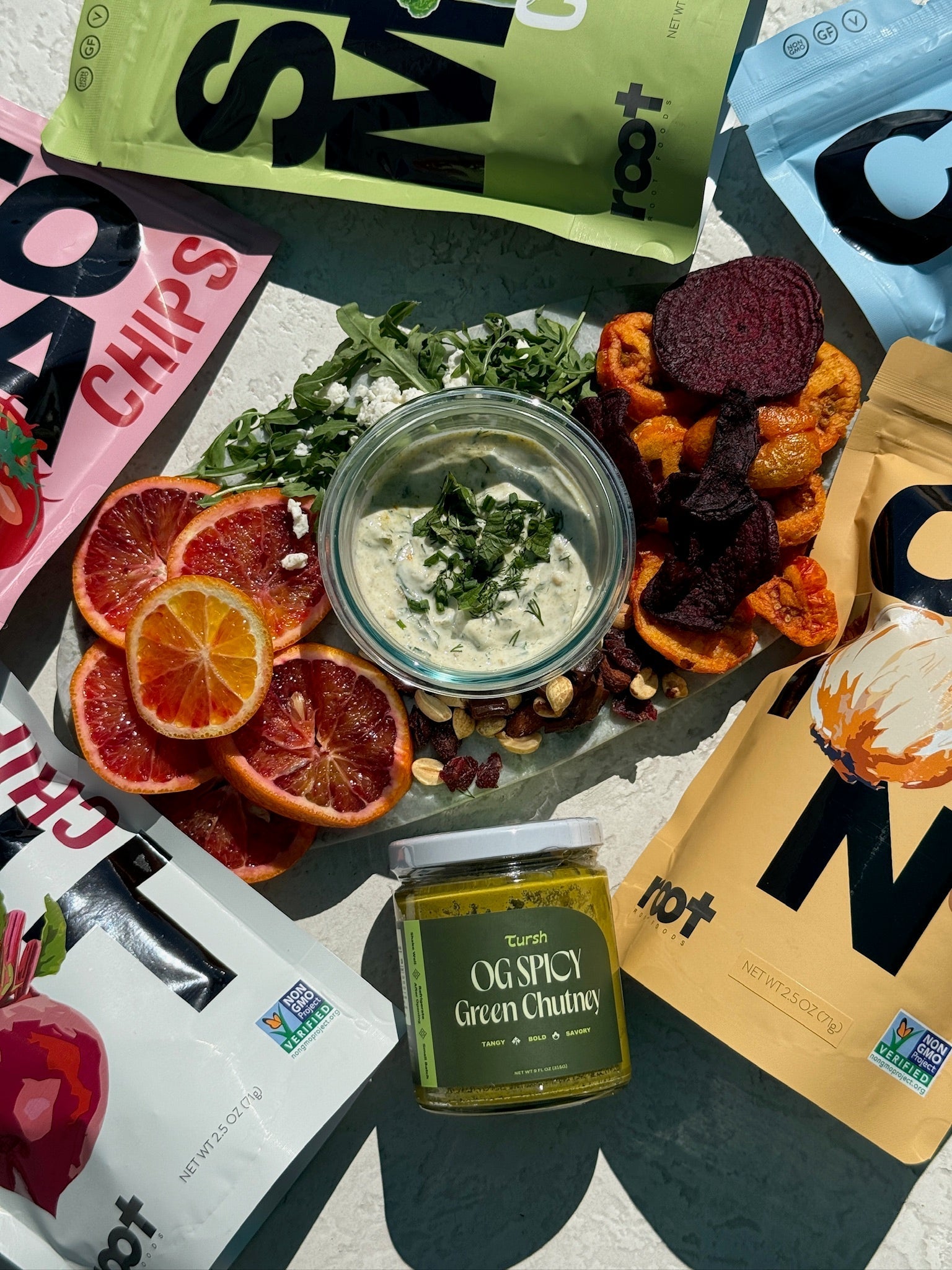 5-Minute Chutney Yogurt Dip with Root Foods