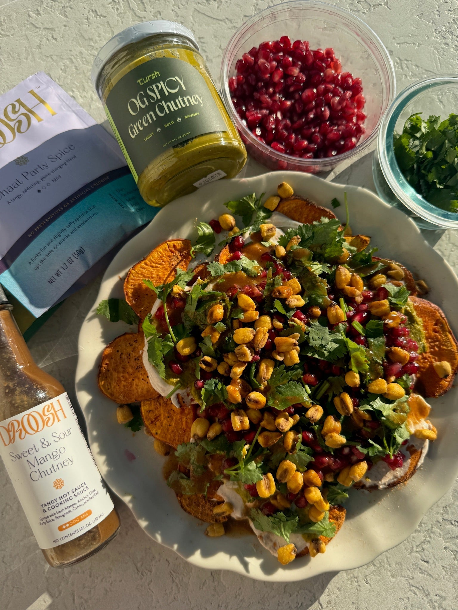 Sweet Potato Chaat With Spicy Green Chutney: A Fresh, Flavor-Packed Snack